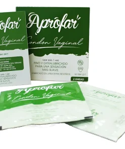 Pack 2 Condones Femeninos Lubricados  Preservativos Aprofar