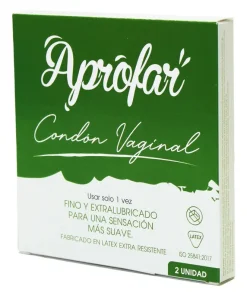 Alternative view of Pack 2 Condones Femeninos Lubricados  Preservativos Aprofar