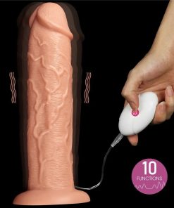 Alternative view of Vibrador Realista Grueso Super Largo Control Intensidades