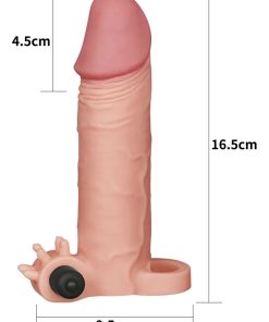 Alternative view of Funda Peneana Realista Mediana Vibrador Mas Grosor Y Largo