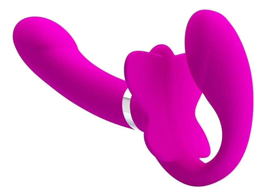 Vibrador Strapless Pretty Love Valerie Doble EstÂ’mulo Usb - Imagen 6