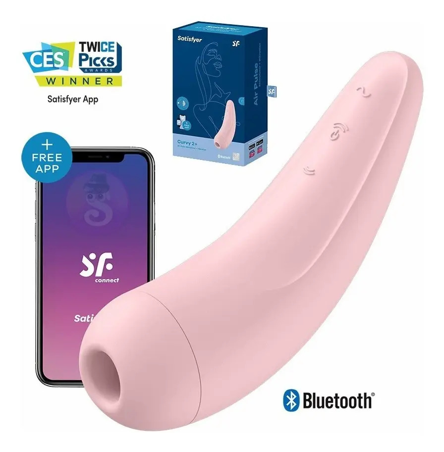 Estimulador De Ondas Vibracin App Movil Satisfyer Curvy 2+ - Imagen 4