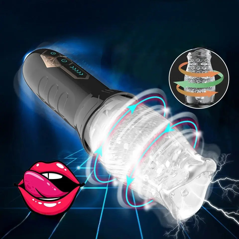 Masturbador Masculino Automatico Vibracin Rotacin - Imagen 3