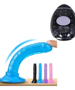 Consolador Dildo Ventosa Mini + Masturbador Tenga Egg