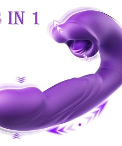 Alternative view of Vibrador Aleteo Lamida Vibraciones Potente Triple Placer