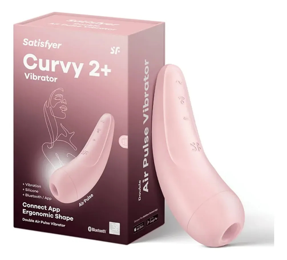 Estimulador De Ondas Vibracin App Movil Satisfyer Curvy 2+