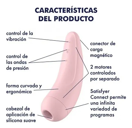 Estimulador De Ondas Vibracin App Movil Satisfyer Curvy 2+ - Imagen 6