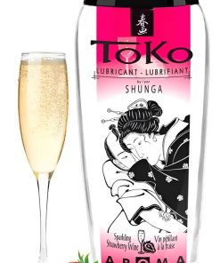 Lubricante Orgnico Aroma Frutilla Champaa Shunga Toko 165m