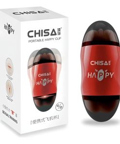 Masturbador Masculino Doble Boca-vagina Rojo