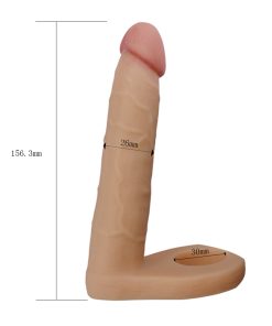 Alternative view of Dildo Anal Delgado Doble Penetracion Arns Anillo Erector