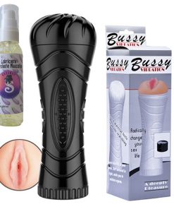 Masturbador Masculino Vibra Realista + Lubricante Retardante