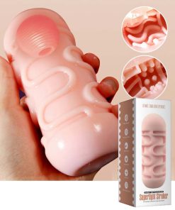 Masturbador Masculino Manual Super Texturado Suave Con Bola