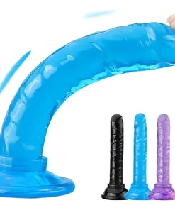 Consolador Dildo Transparente Con Ventosa Color Claro - Mini