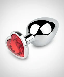 Alternative view of Plug Dilatador Anal Metalizado Joya Forma Corazn