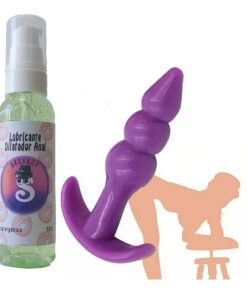 Lubricante Anal + Plug Anal Dilatador Para Principiantes