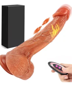 Consolador Vibrador Realista Sube Baja Estimulador Calor